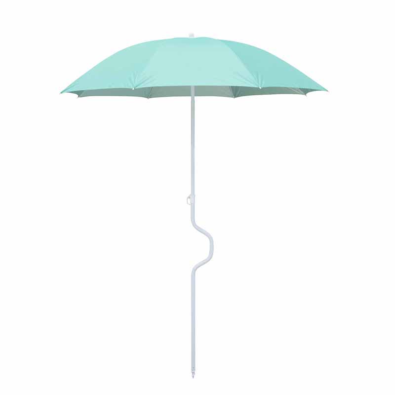 Nakloněný pláž parasol se zakřiveným pólem BU1926